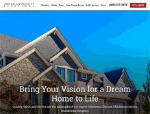Tablet Screenshot of americanqualityexteriors.com